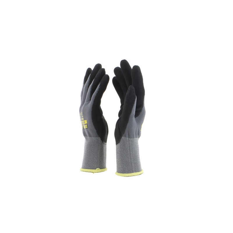 Lot de 12 paires de gants gris polyuréthane ANT305s