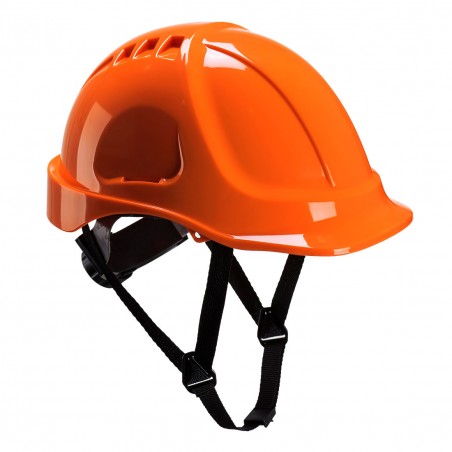 casque de chantier orange