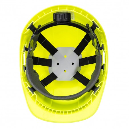 casque travail jaune