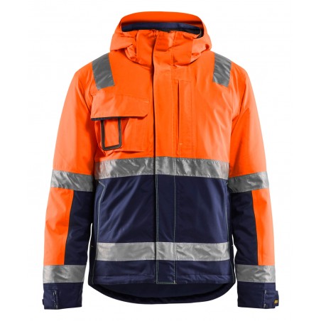 veste hv hiver orange
